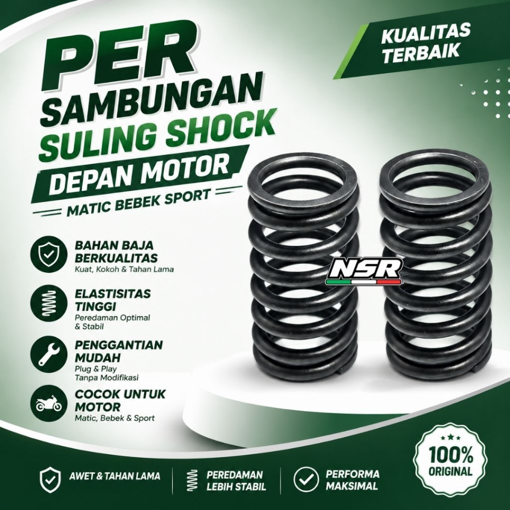 PER SAMBUNGAN SULING SHOCK DEPAN SUZUKI TS 125 GL PRO MEGA PRO RX KING
