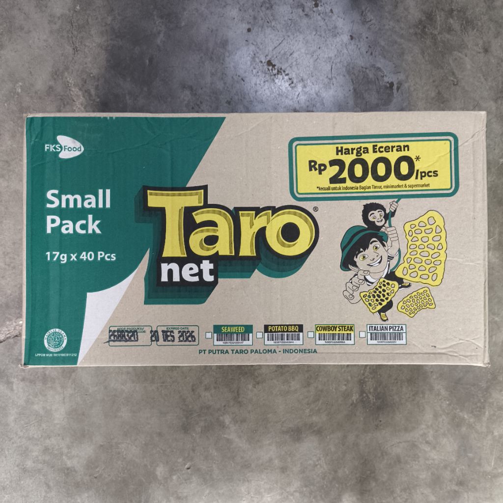1Dus Taro Net isi 4Renceng (40pcs)