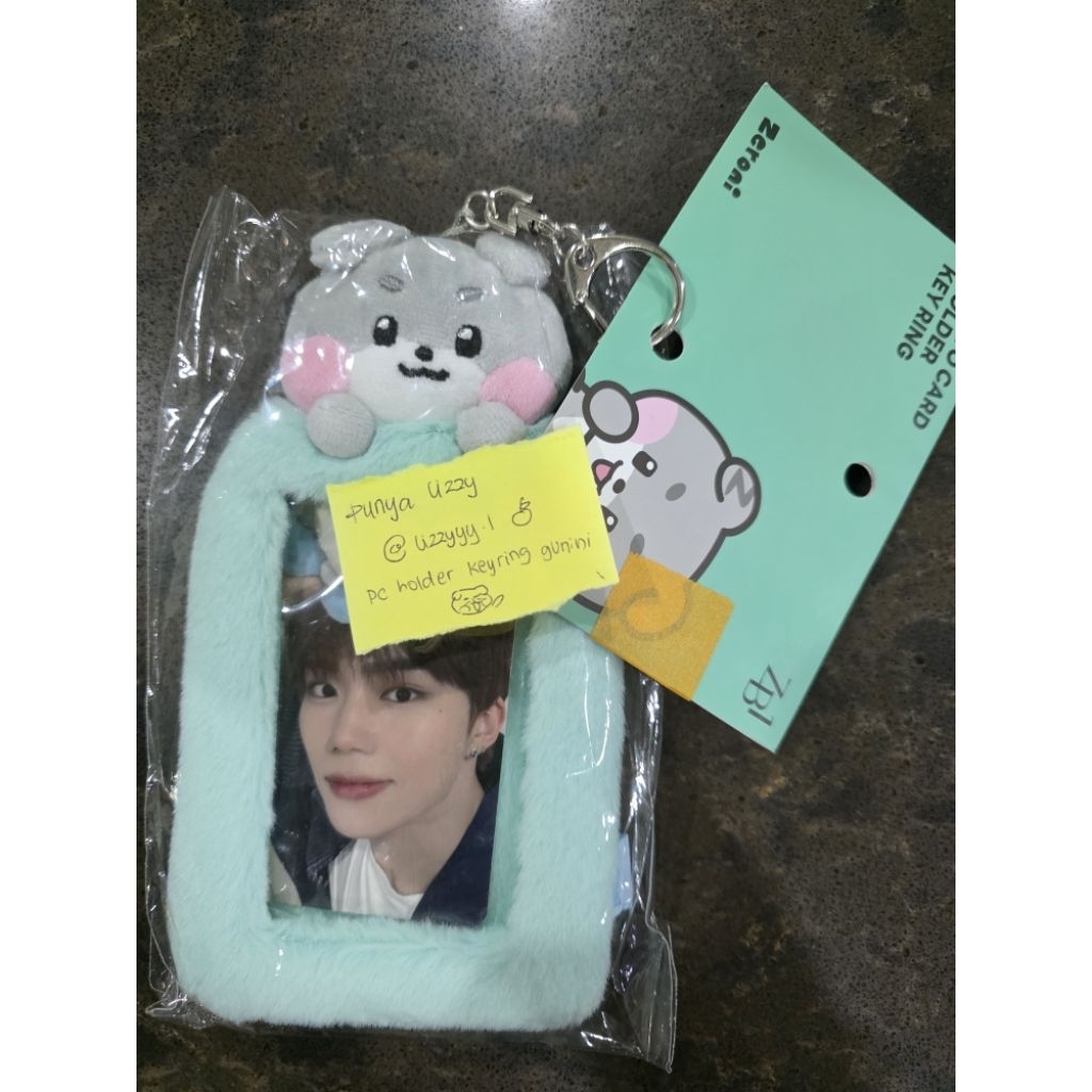 photocard holder plush key ring gunwook gunini zeroni zb1 zerobaseone