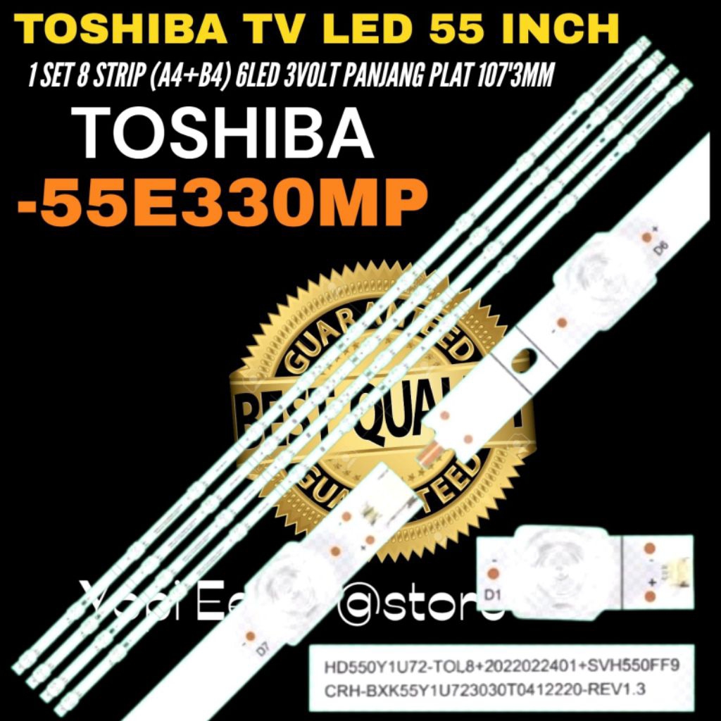 BACKLIGHT TV LED TOSHIBA 55 INCH 55E330MP BACKLIGHT TV LED TOSHIBA