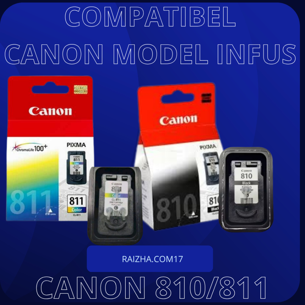 Cartridge Canon PG-810 CL-811 siap pakai mode infus Bekas compatible iP2770, MP245, mp237, mp287, mp