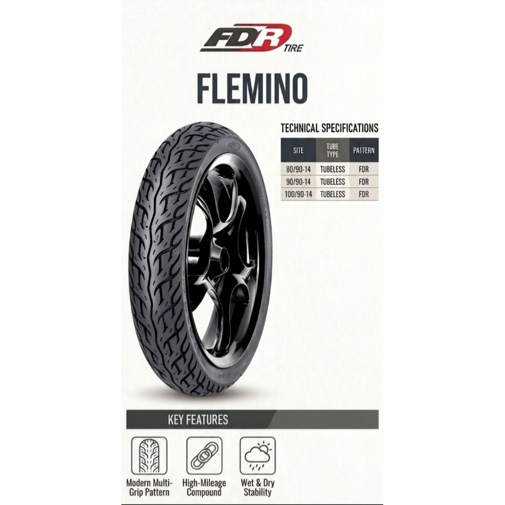 Ban Tubeless FDR Flemino Ring 14