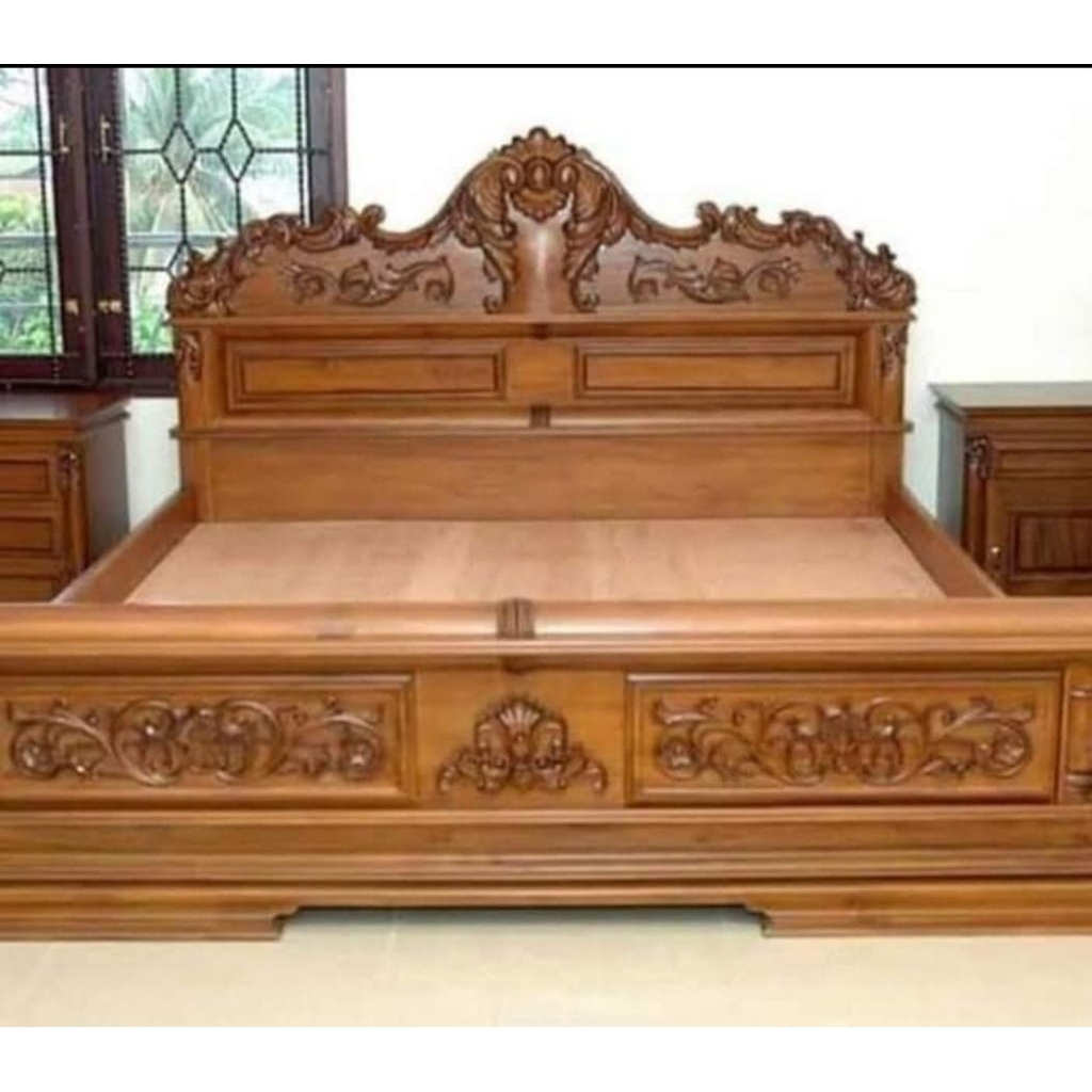 Dipan Kayu Jati | Dipan Kayu | Difan Minimalis | Ranjang | Ranjang Kayu | Tempat Tidur | Tempat Tidu