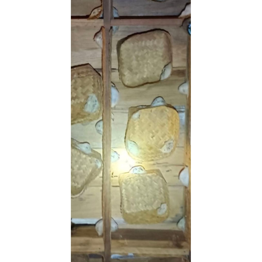 Besek Bakul walet 20x20cm /besek walet