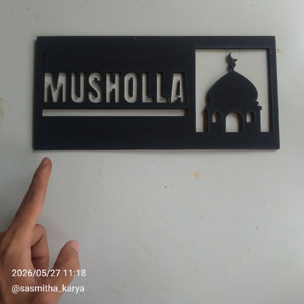 Musholla Wall Decor | Papan Tunjuk/Musholla Signge