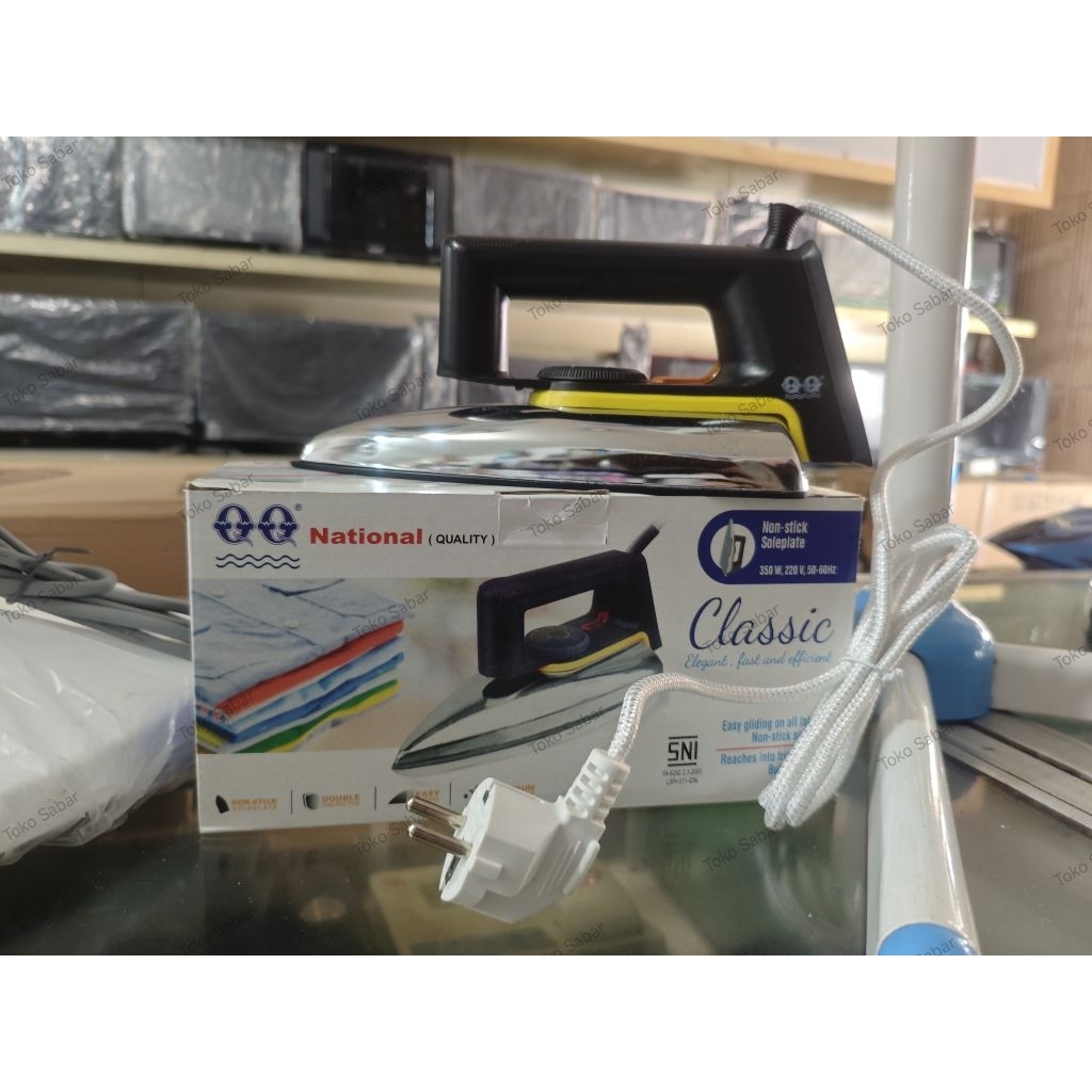 Setrika National QQ - Seterika QQ Nasional Suhu Dapat Diatur