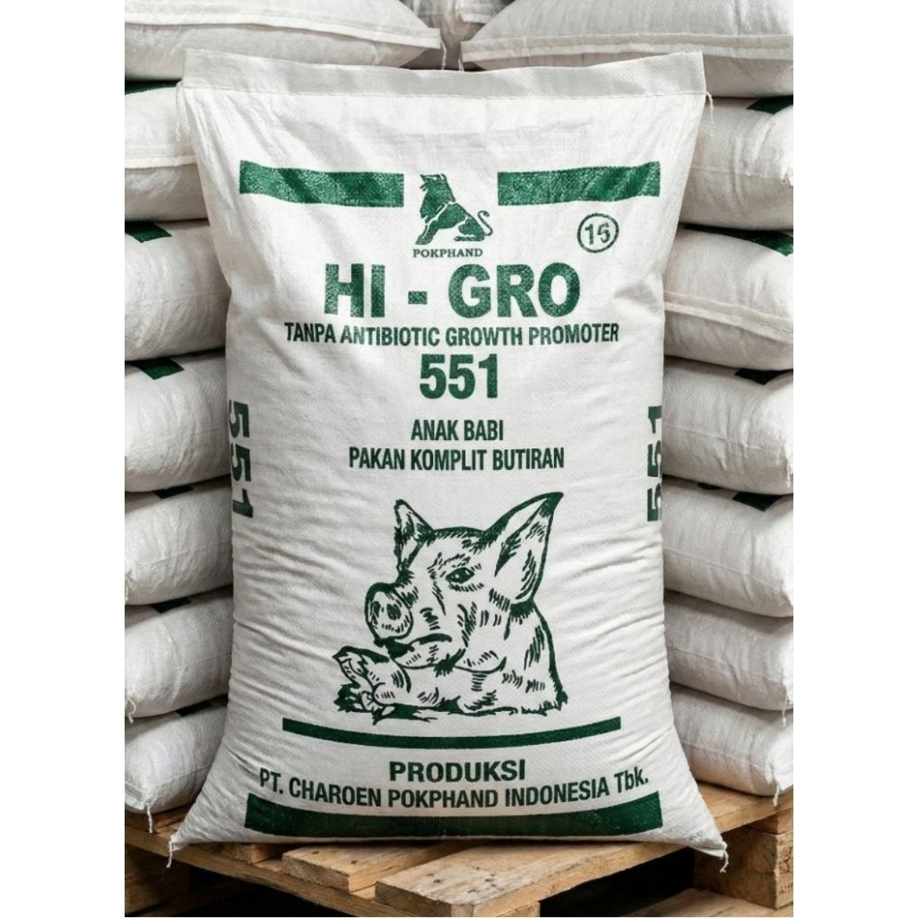HI GRO PELET BABI PENGGEMUKAN 551 PAKAN BABI 10 KG
