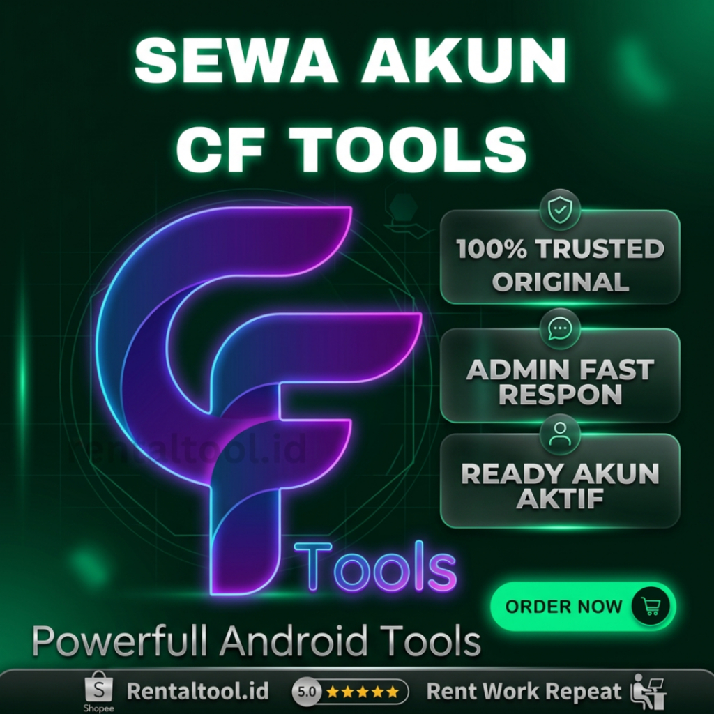 SEWA AKUN CF TOOL ANDROID ON 24 JAM