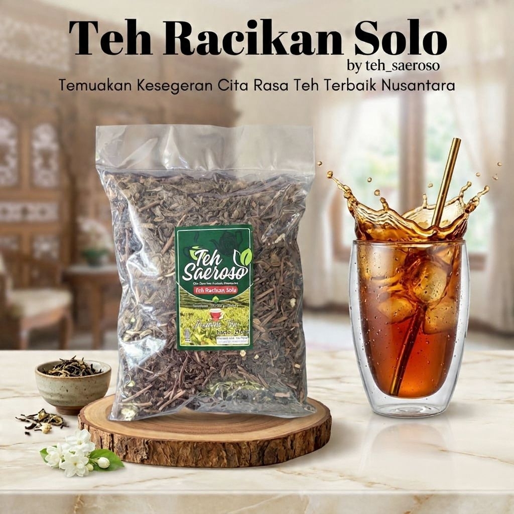 Teh Racikan Khas Solo Paket Usaha Hemat Es Teh Jumbo Asli Aroma Wangi | Teh Saeroso