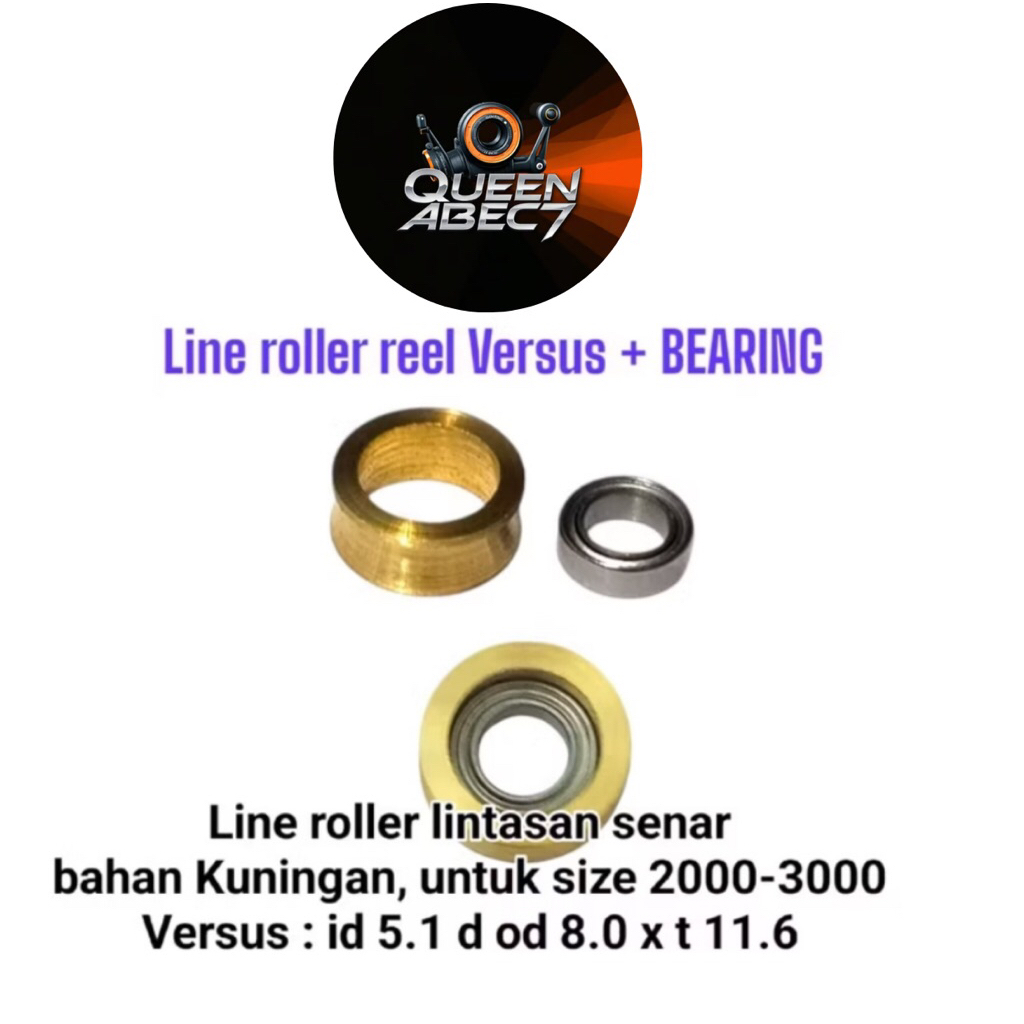Line Roller VERSUS / Roller Gold lintasan tali senar Reel pancing + Bearing