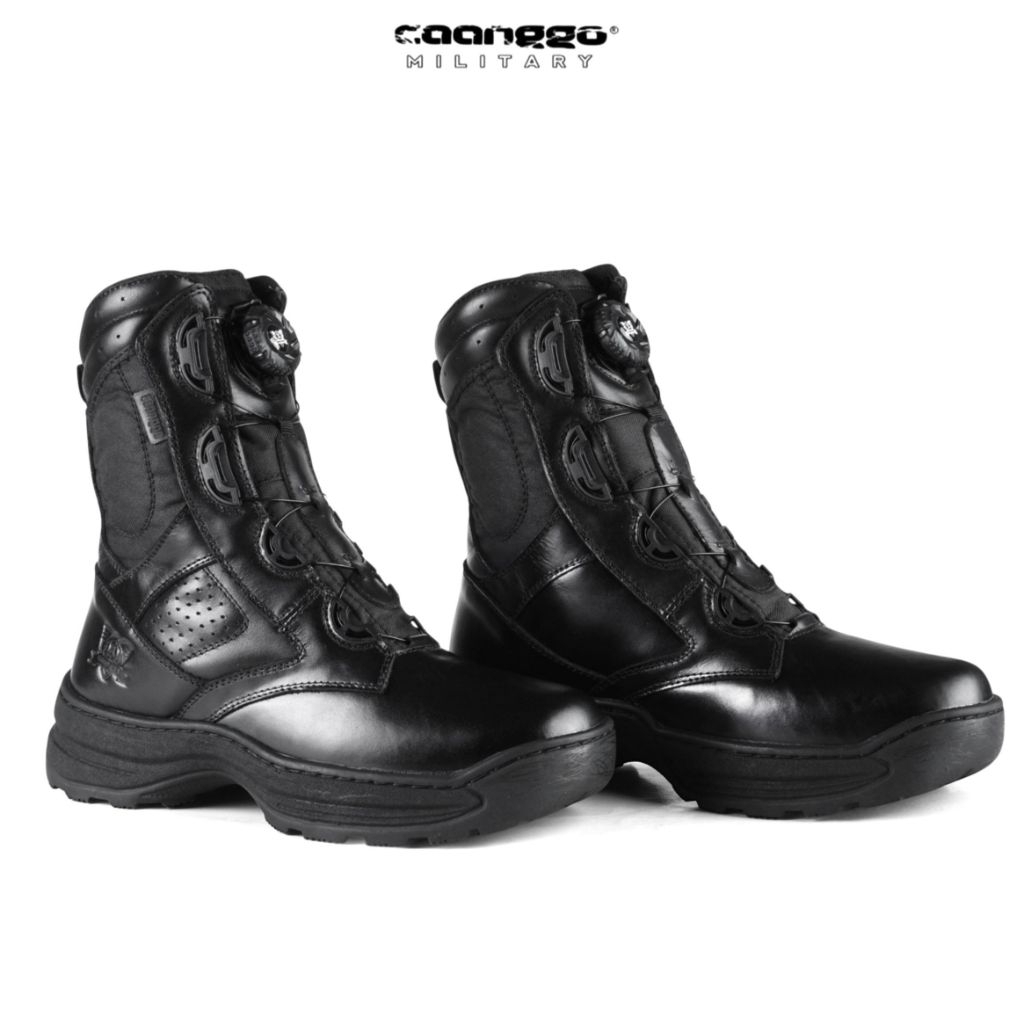 Sepatu PDL Kulit original New Caanggo C-599 Senturion wear Blacek outdoor