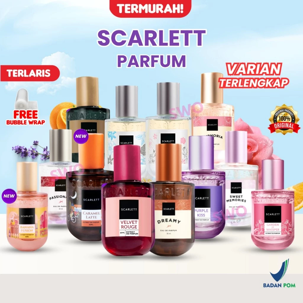 Scarlett Extrait/Eau De Parfum 30ml (non box / tanpa dus kemasan)