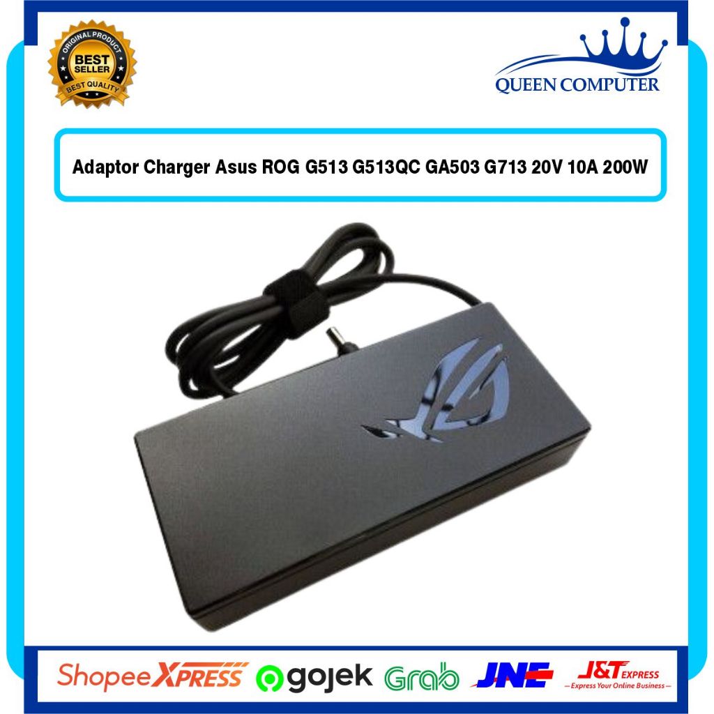 ADAPTOR ASUS ROG ‎STRIX 20V 10A 200W (6.0MM X 3.7MM) G15 G513IE-HN046T G513IE-HN089W G513QC-HN120T G