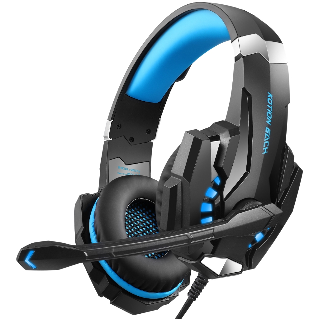 Gaming Headset G9000Pro Lentur Isolasi Suara LED Light Kedap Suara Megah Bioskop