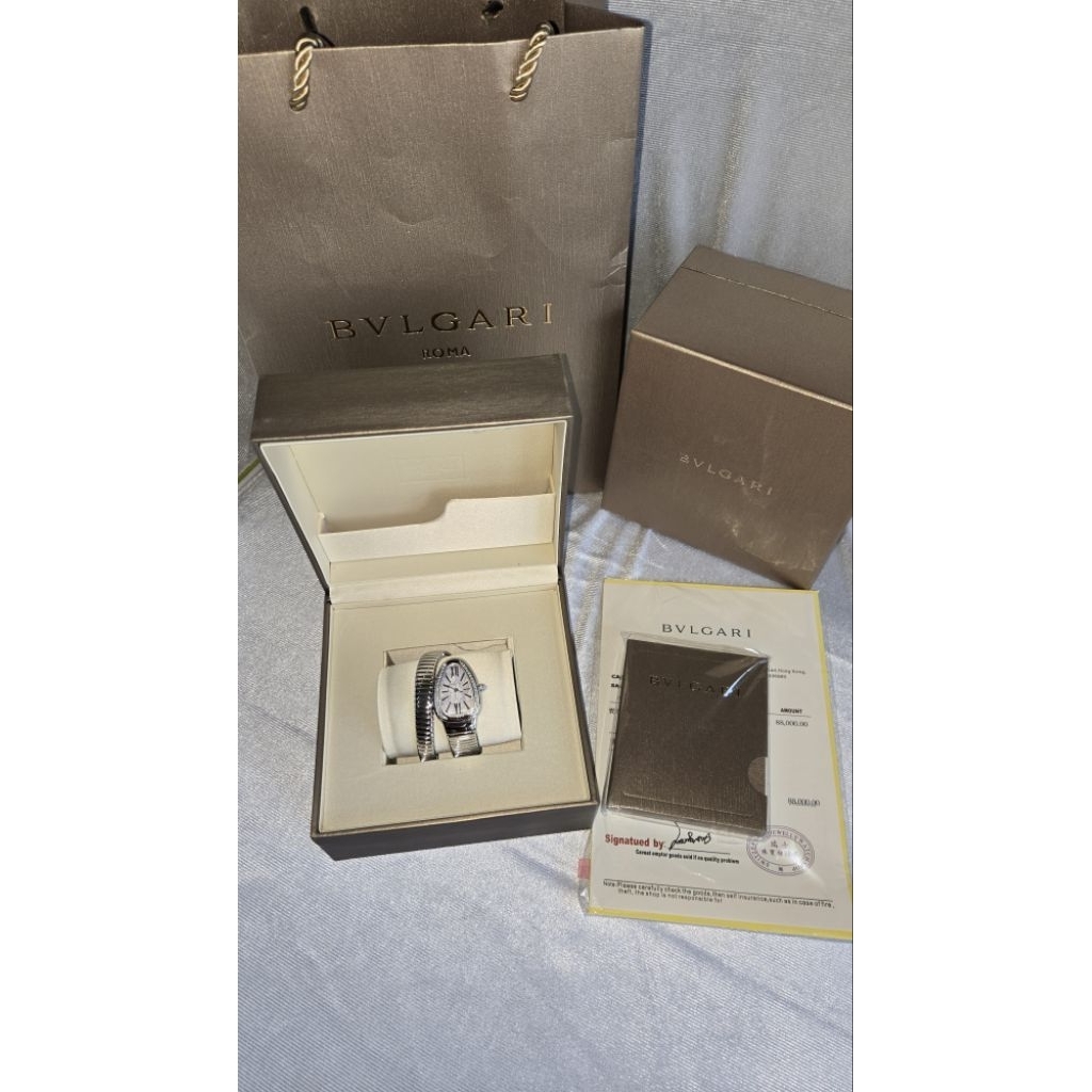 JAM TANGAM BVLGARI LADY SERPENTI TUBOG*S SNAKE ULAR BRACELET