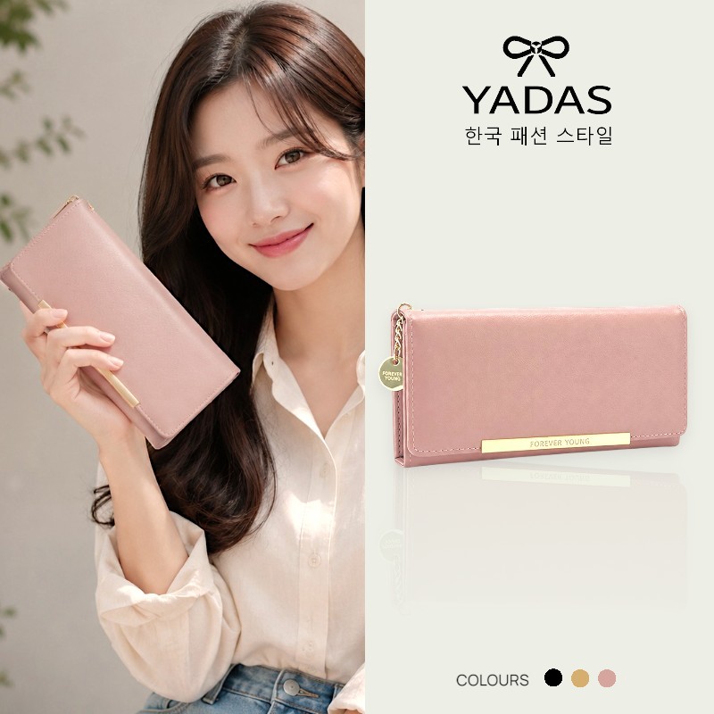 YADAS Dompet Lipat Panjang Wanita Korean Style 3 Ruang