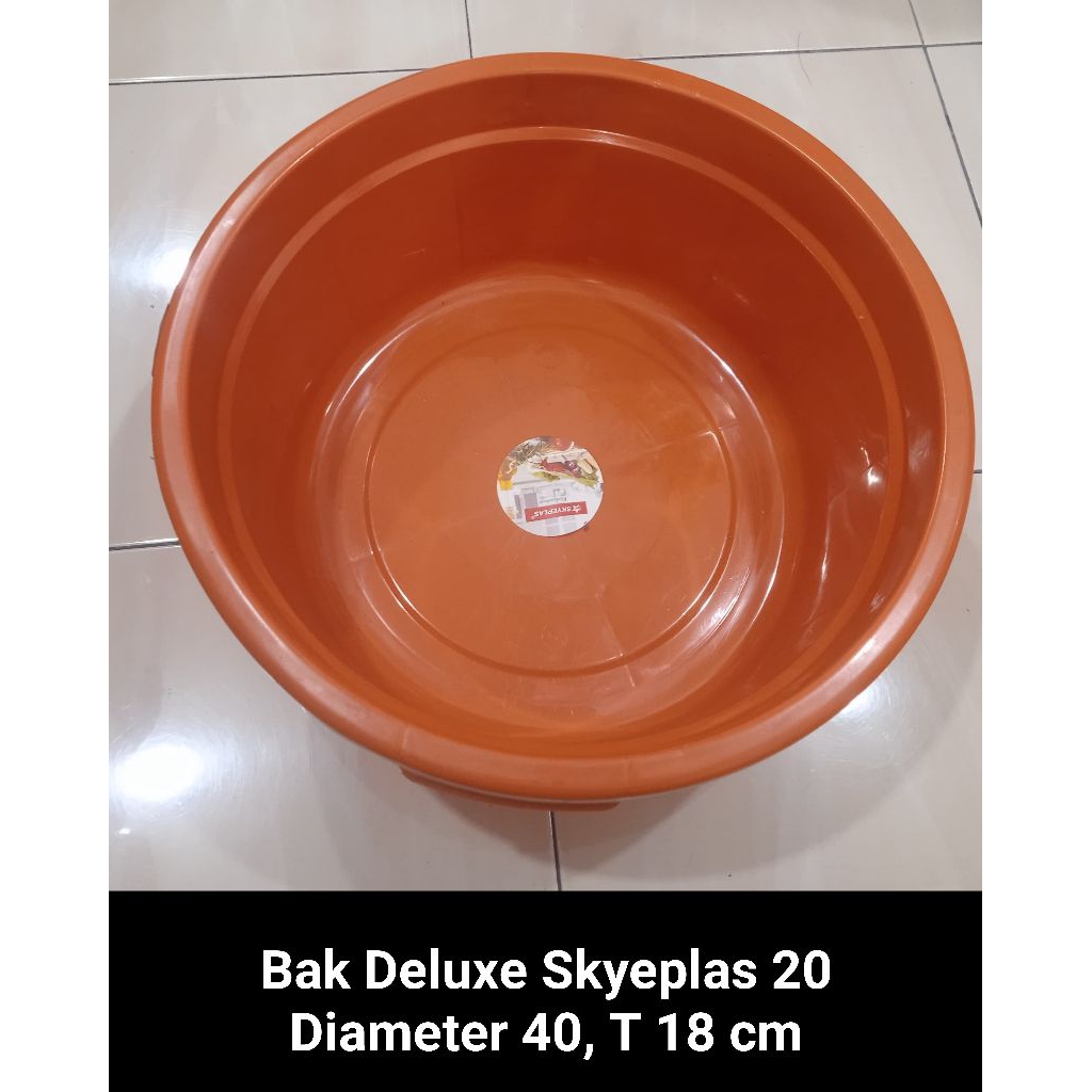 Bak Deluxe Skyeplast 20 | Bak Plastik Bulat Rumah Tangga