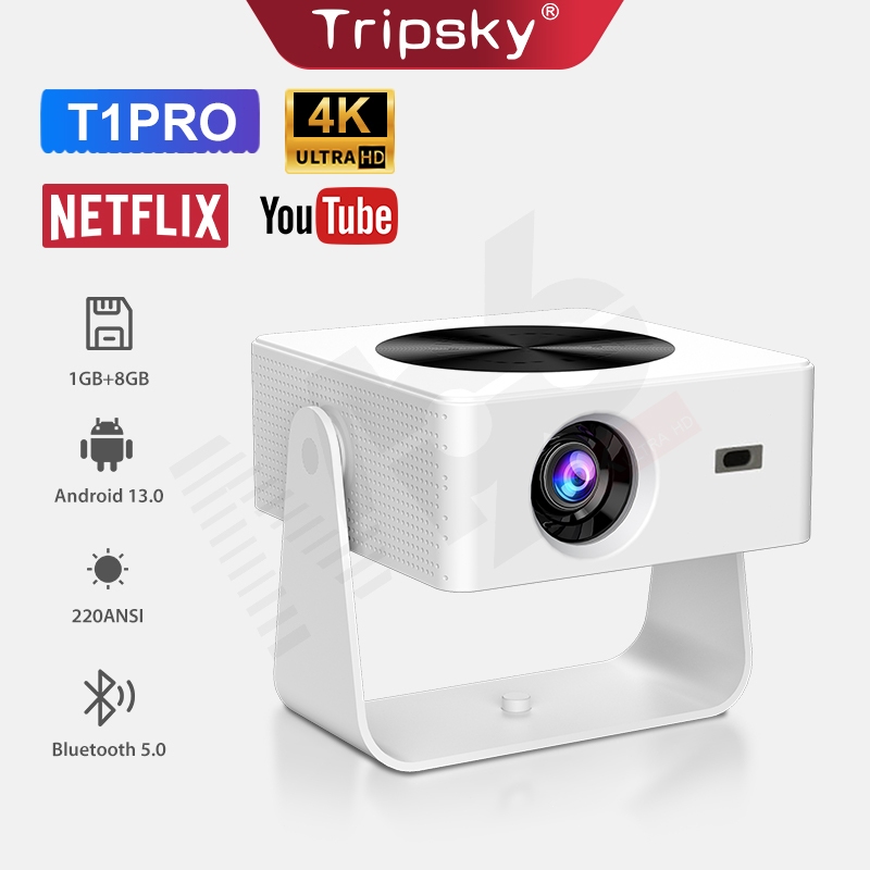 Tripsky T1pro Proyektor mini Portable Lcd Proyektor Android mini Home Theater Android Proyektor