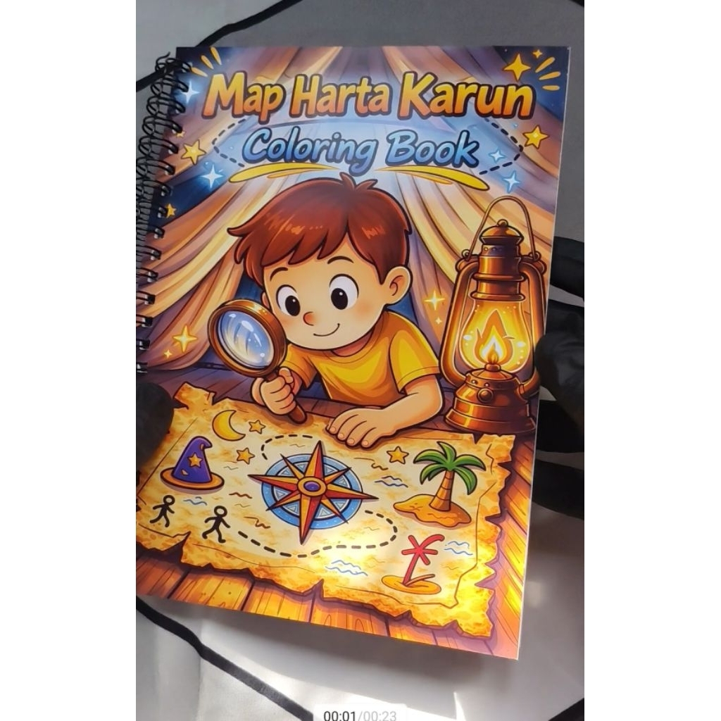 Mewarnaiku Treasury Map Buku Mewarnai dengan tema pilihan seru / Treasury Map / Coloring Book