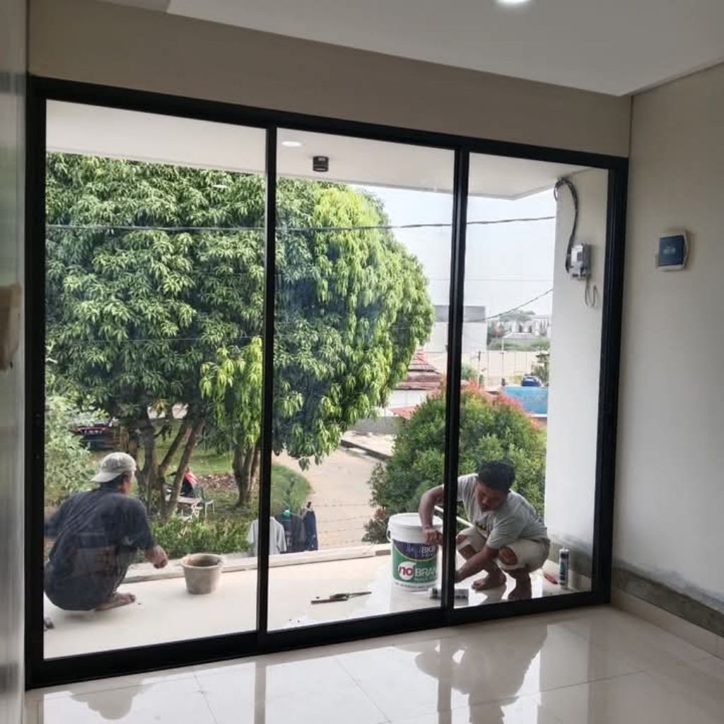 Pintu Geser 3 Daun Alumunium