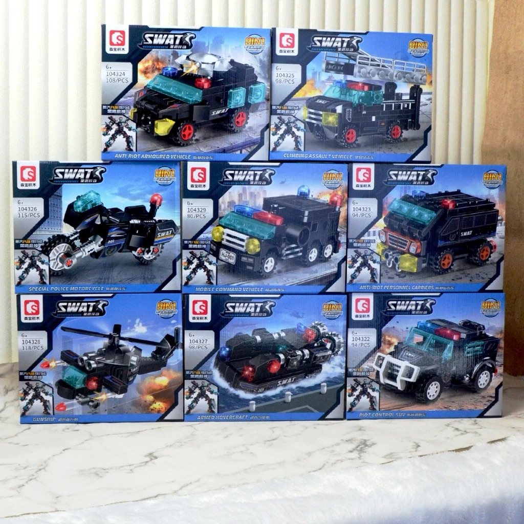 SWAT 8IN1 BRICK || Sembo SWAT Truck City Police