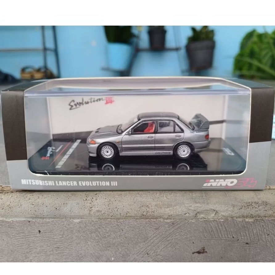 Inno64 Mitsubishi Lancer Evolution III Metallic Grey Unsealed