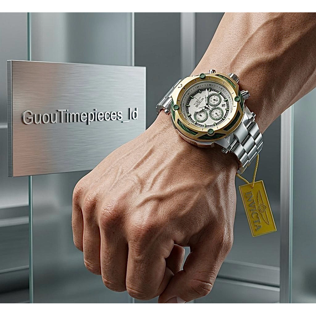 NEW COLLECTION - JAM TANGAN PRIA (D5,2CM) CHRONOGRAPH BIG SIZE INVICTA SUBAQUA STAINLESS STEEL BERKU