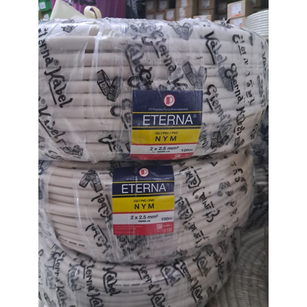 KABEL NYM 2X2,5 MM ETERNA 100M KABEL NYM 2X2,5MM 100M ETERNA