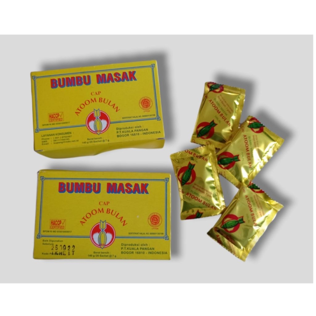 Bumbu masak atom bulan/bumbu penyedap atom bulan /bumbu atom bulan isi20
