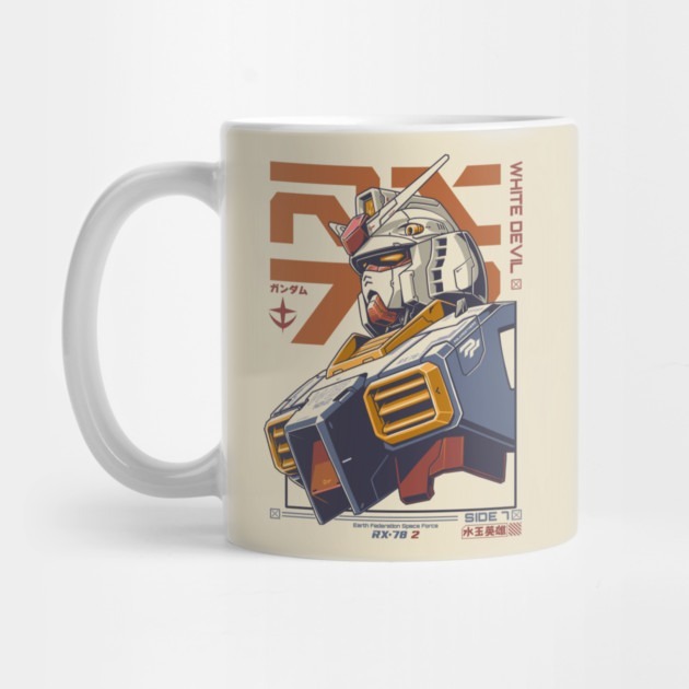 RX-78-2 Original Gundam White Devil Amuro Ray Mobile Suit Anime - Rx 78 2 Gundam Tea Mug