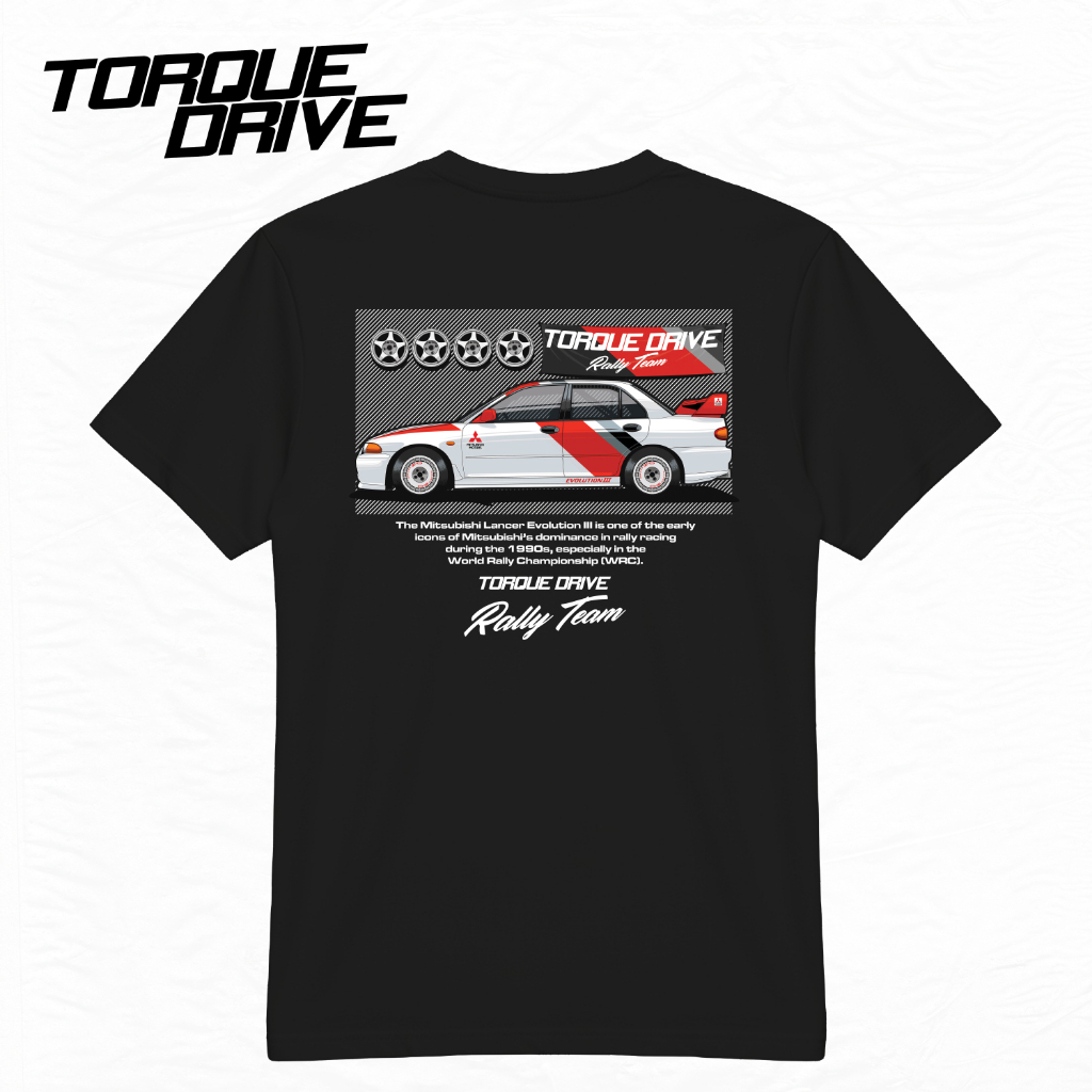 EVO 3 Gravel Rally Team Torque Drive T-shirt Black