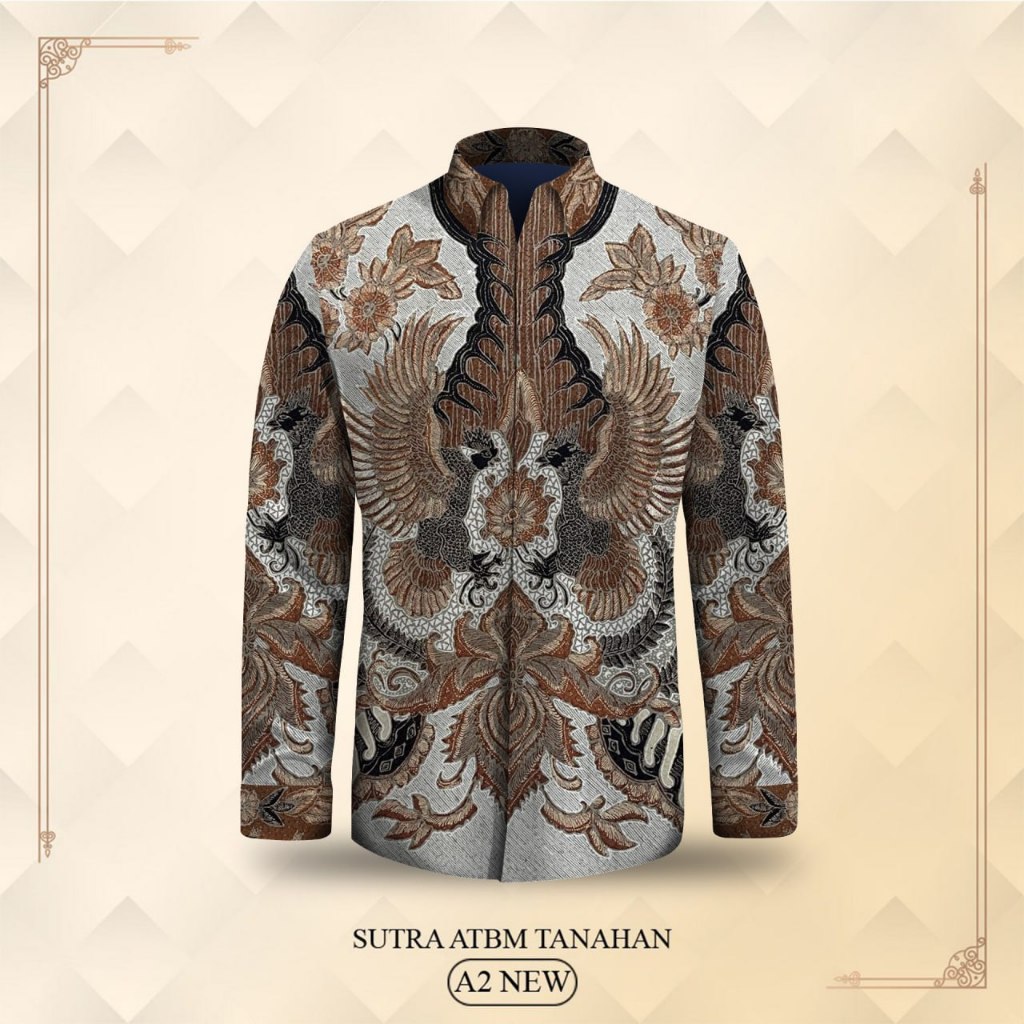 Kain Batik Tulis Sutra Atbm latar Tanahan Asli Pekalongan Sutra original Handmade batik luxury Premi
