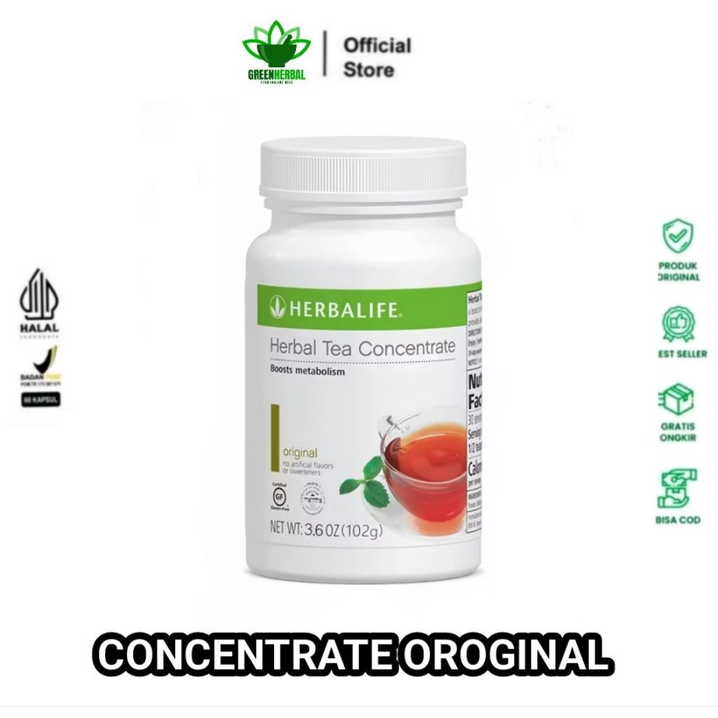 Teh Herbalife Cocentrate Original 100% Teh Asli Original Herbalife Thermo Tea