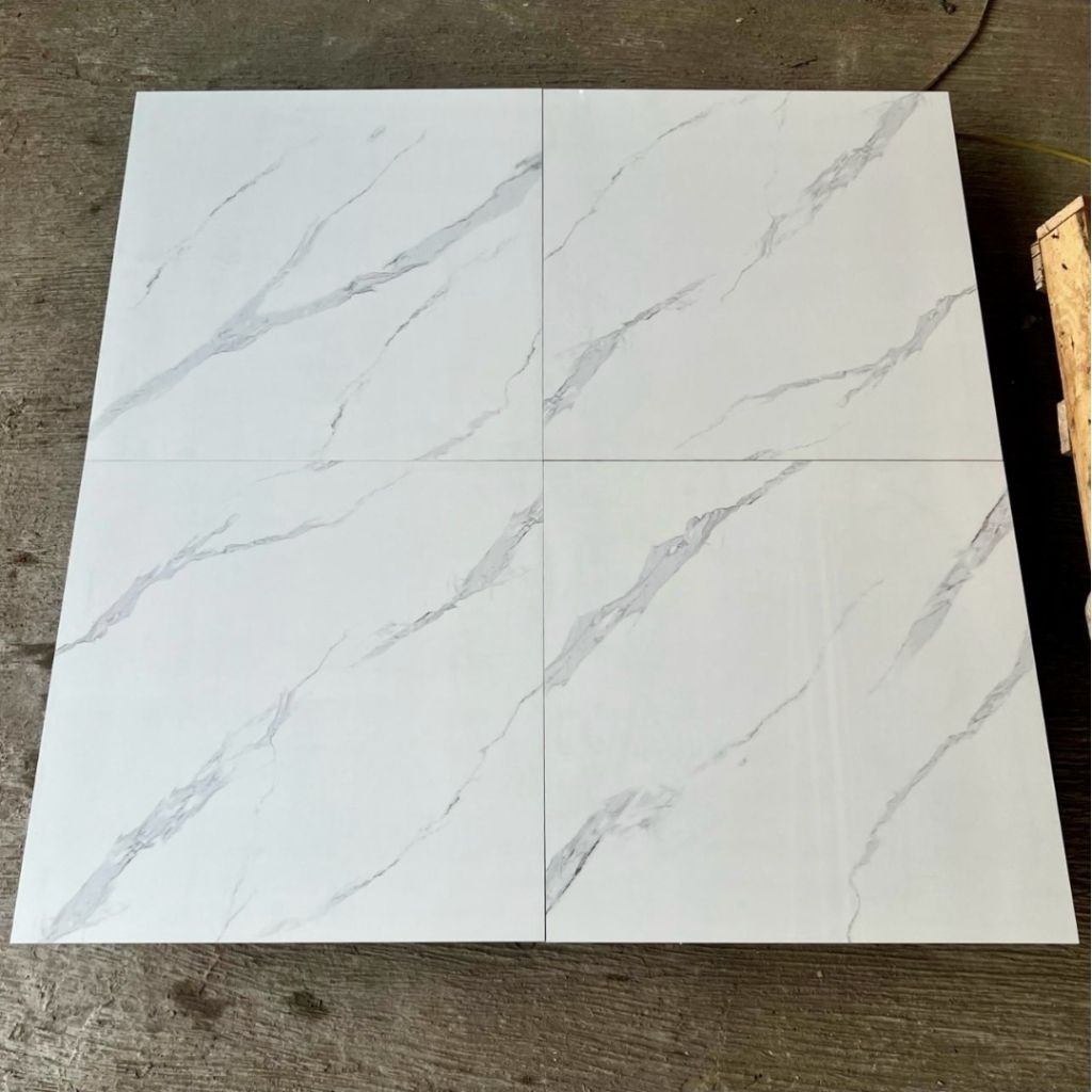 granit lantai 60x60 motif carara marble glossy lantai/dindingw