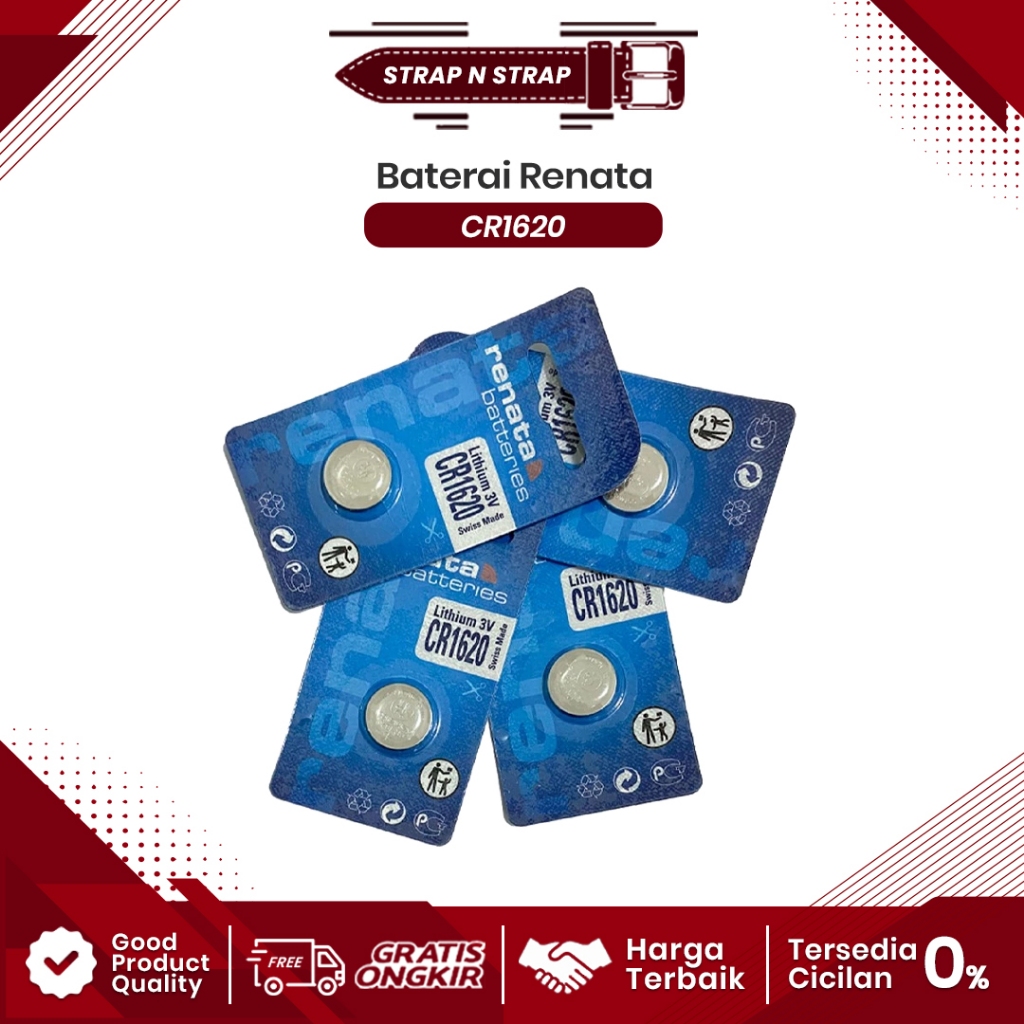 Baterai RENATA CR1620 CR 1620 Battery RENATA CR1620 CR 1620 Batre RENATA CR1620 CR 1620 Original