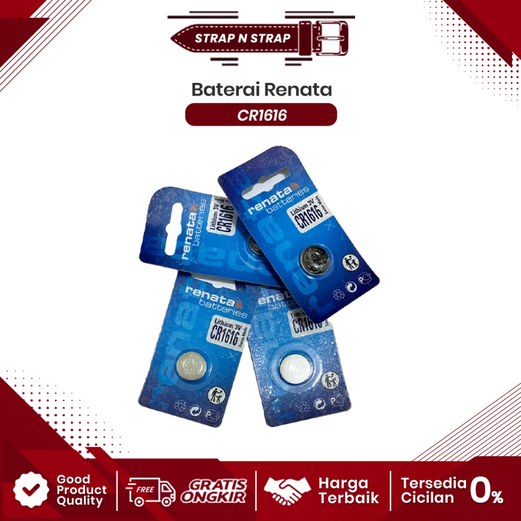 Baterai Battery RENATA CR1616 CR 1616 Batre RENATA CR1616 CR 1616 Original Swiss
