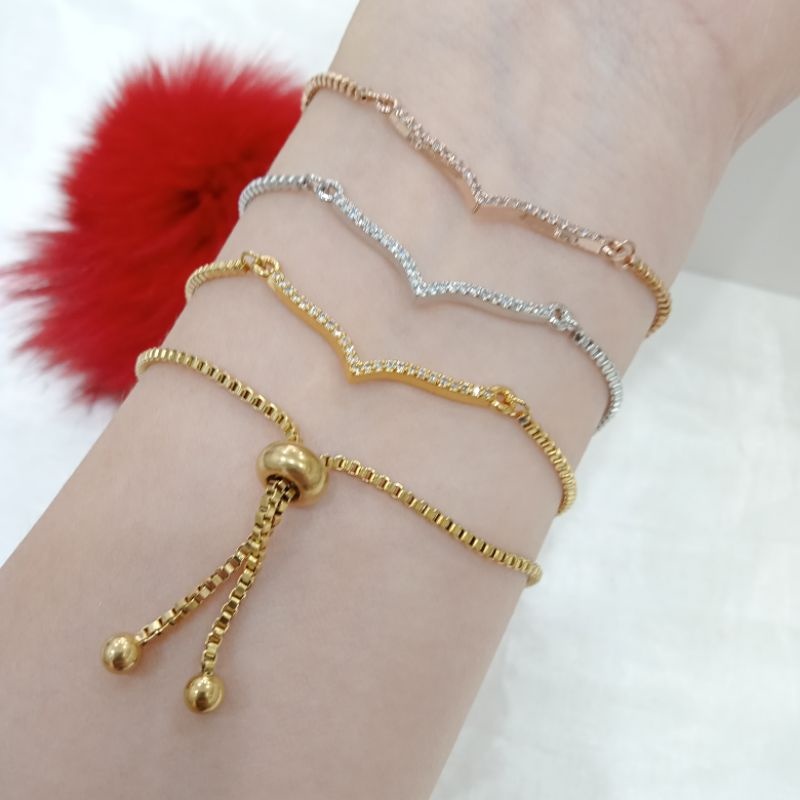 Gelang Titanium Fuji - Gelang Serut Fuji Titanium Premium Import