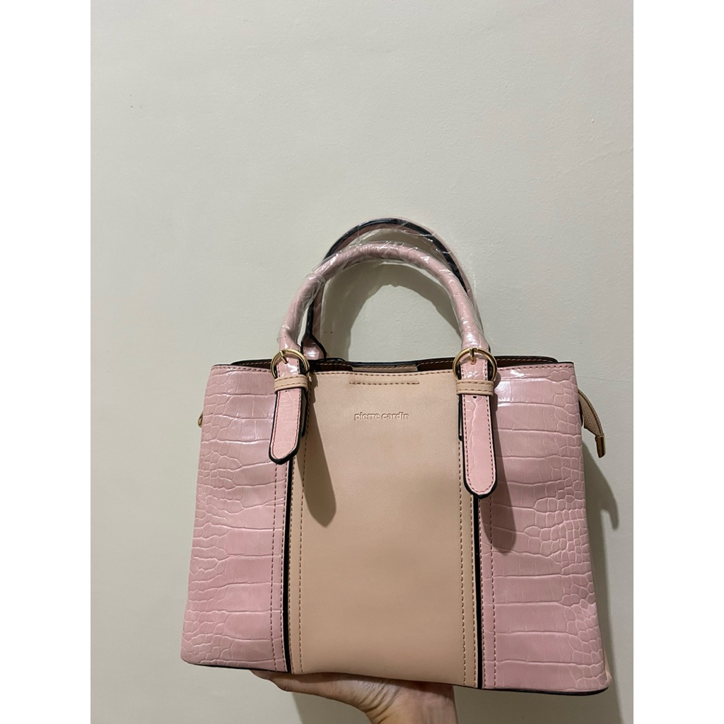 Preloved Tas Pierre Cardin Pink New Nego