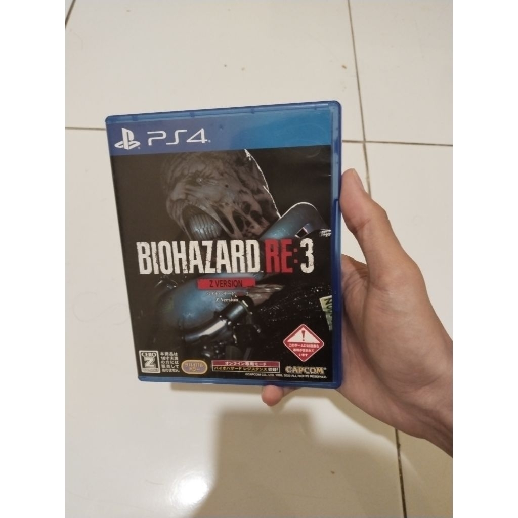 bd kaset ps4 resident evil 3 remake re 3 re3 ps4 PlayStation 4