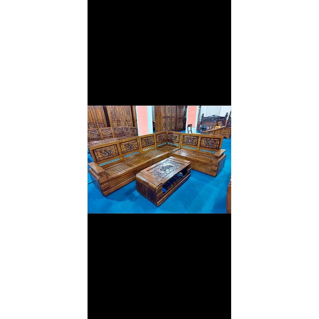 Kursi sudut domini mebel Jepara