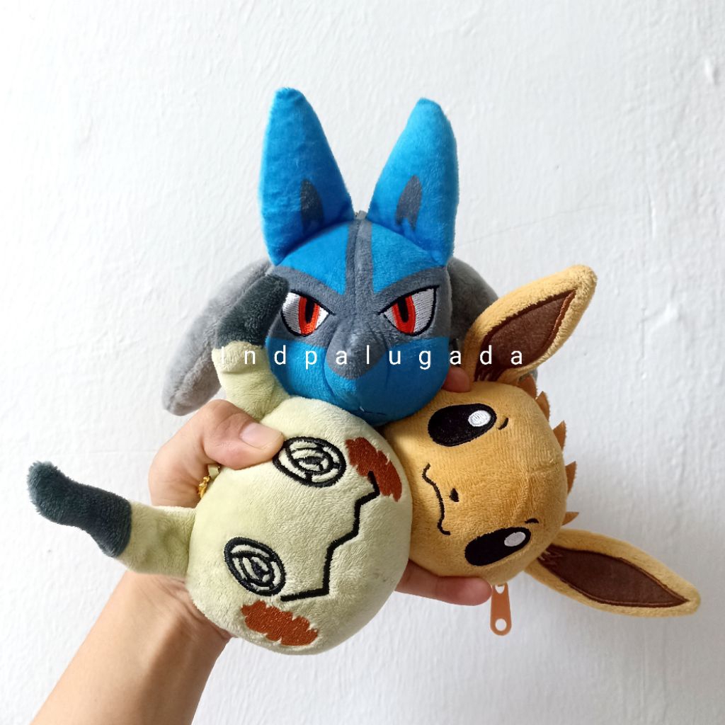 (BACA DESKRIPSI) Ganci Dompet Pokemon/Ganci Pokemon/Ganci Lucario/Ganci Mimikyu/Ganci Eeve