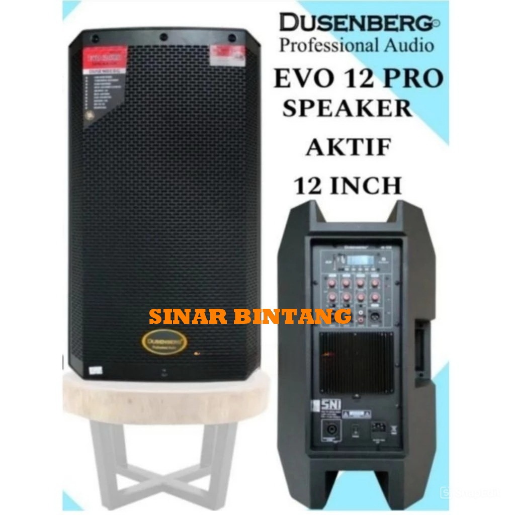 SPEAKER AKTIF DUSENBERG 12 INCH EVO 12 PRO USB MP3 BLUETOOTH DUSENBERG EVO12PRO