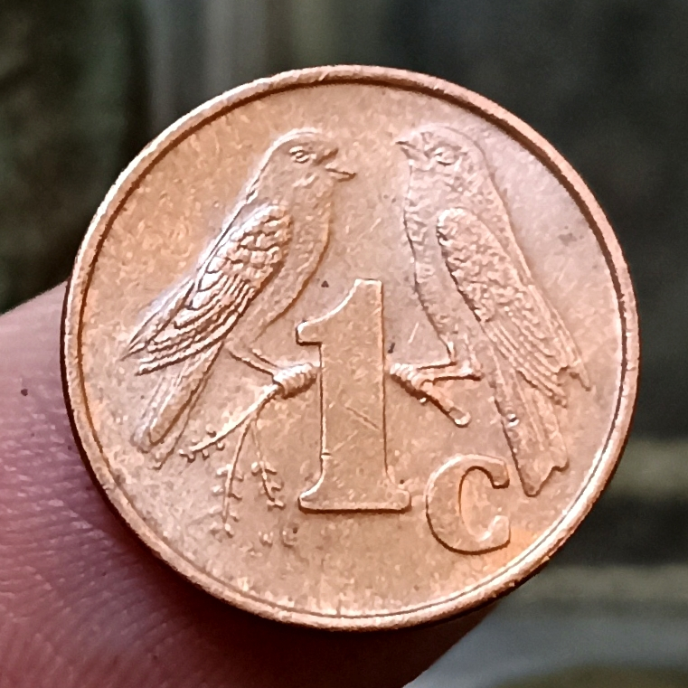 Koin Kuno South Africa 1 Cent Isewula afrika