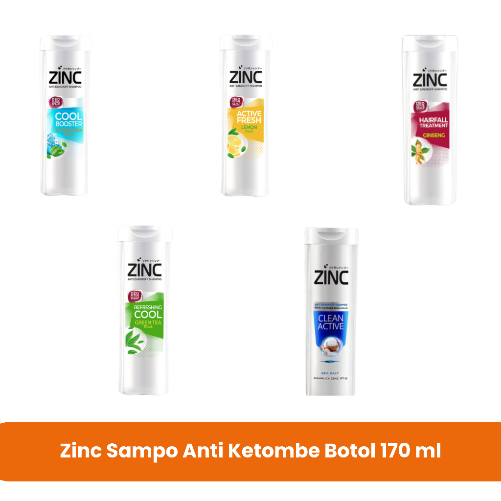 Zinc Sampo Anti Ketombe Botol 170 ml