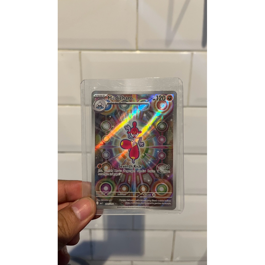 Kartu Pokemon Medicham AR || Evolusi Mega Impian ex