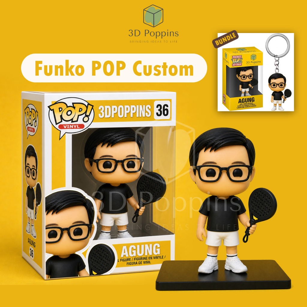 Funko Pop Mini Figure Custom + Box [HIGH QUALITY] | Keychain Pop Custom