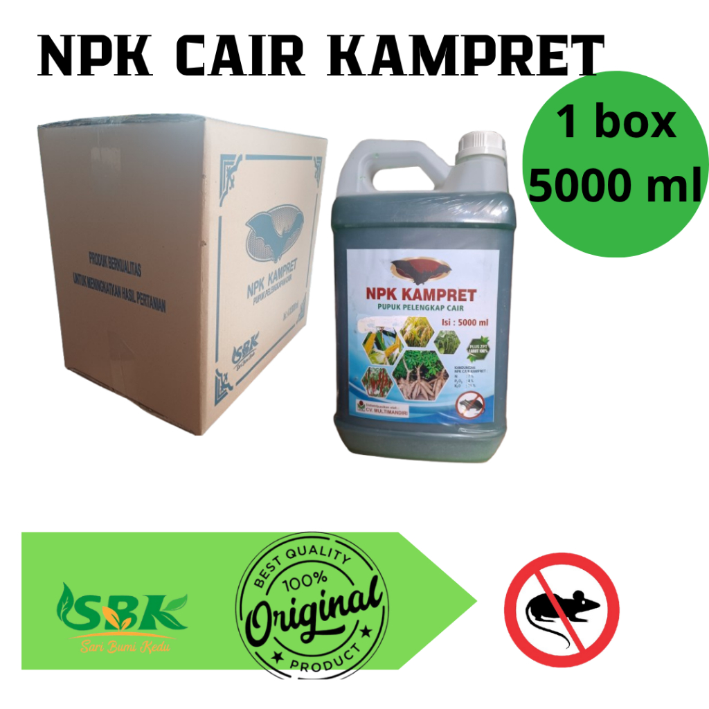 NPK cair Kampret 5lt 1 box isi 4