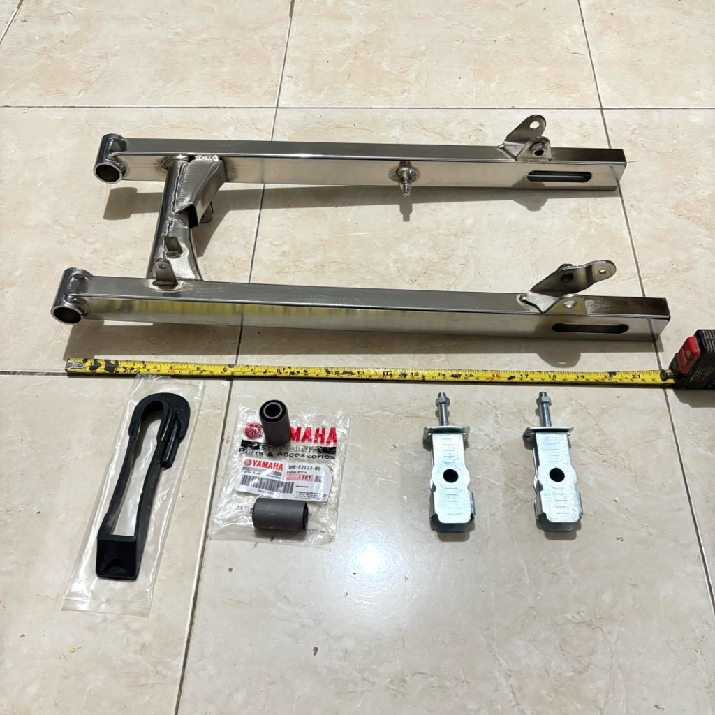 swing arm variasi PANJANG 55CM PNP JUPITER Z NEW/OLD Z1 FIZ R FORCE1 crom lengkap siap pakai