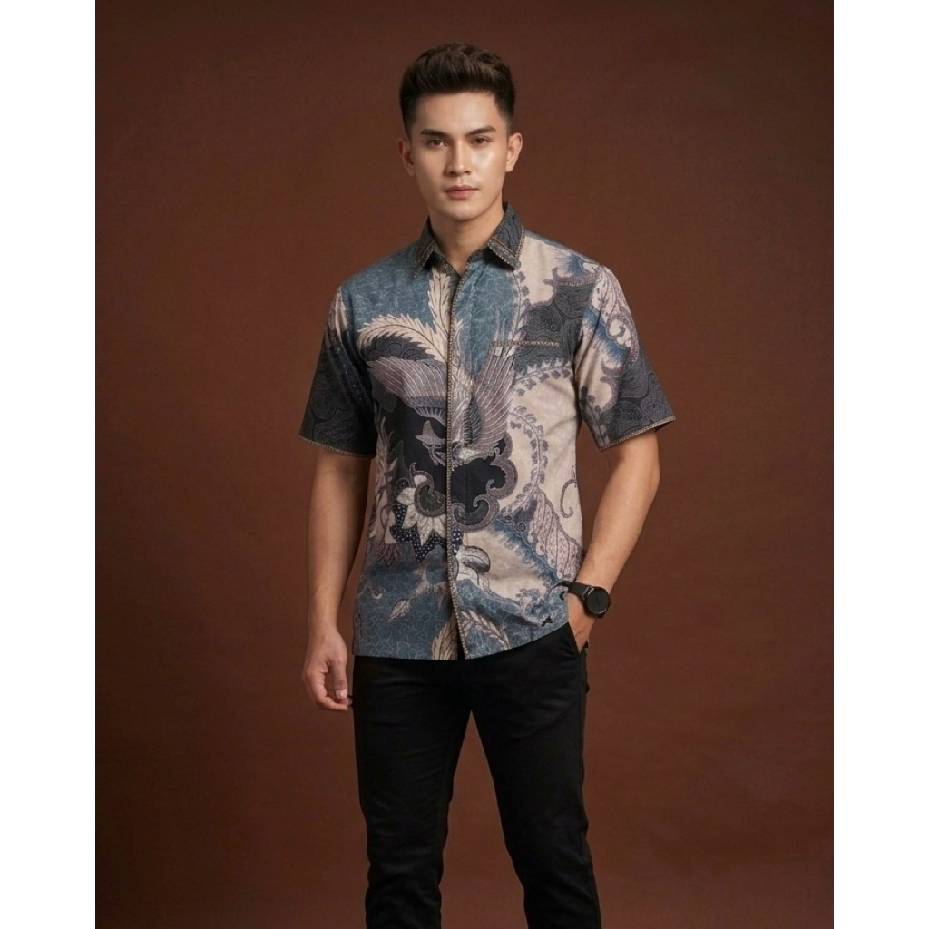 Batik Cantieq exclusive - Kawijayan Batik pria modern sutra ATBM - Batik esmud semi jas