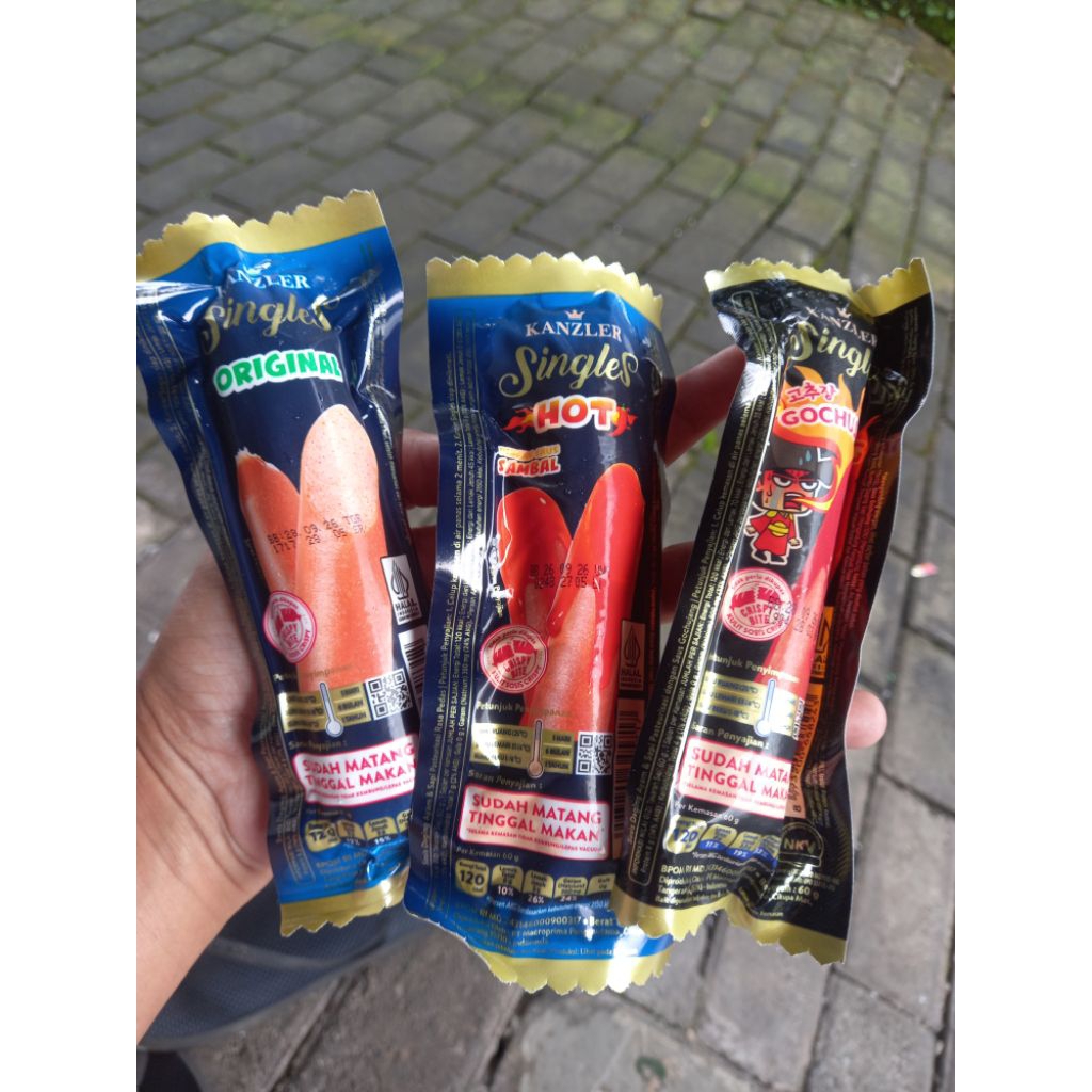Sosis & Bakso Kanzler 12 Pcs / Box Hot Gochujang